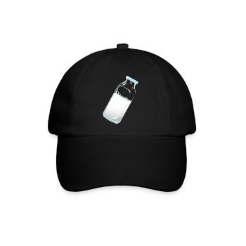 Milch - Baseballkappe - Schwarz/Schwarz - Vorne