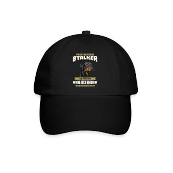 Deutscher Pinscher Geschenkidee - Pinscher - Baseballkappe - Schwarz/Schwarz - Vorne