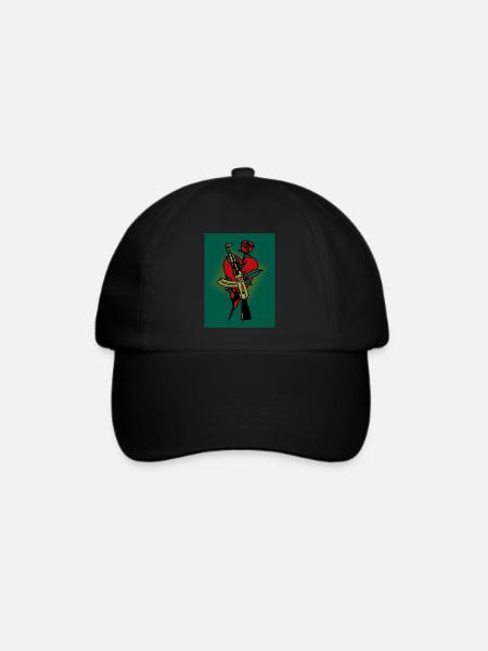 AK - 47 - Baseballkappe - Schwarz/Schwarz