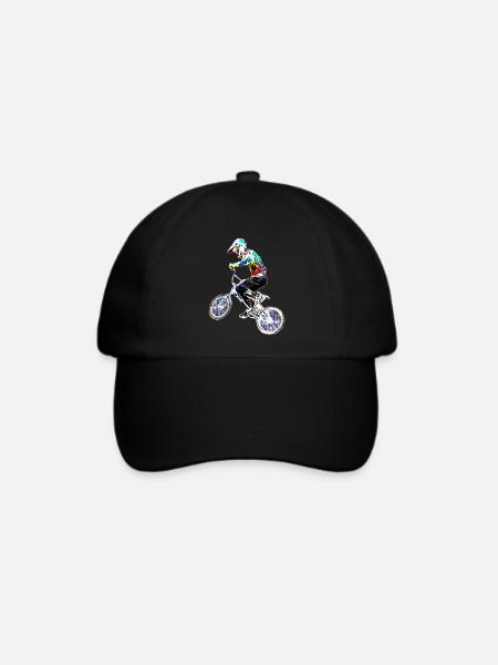 bmx racing - Baseballkappe - Schwarz/Schwarz