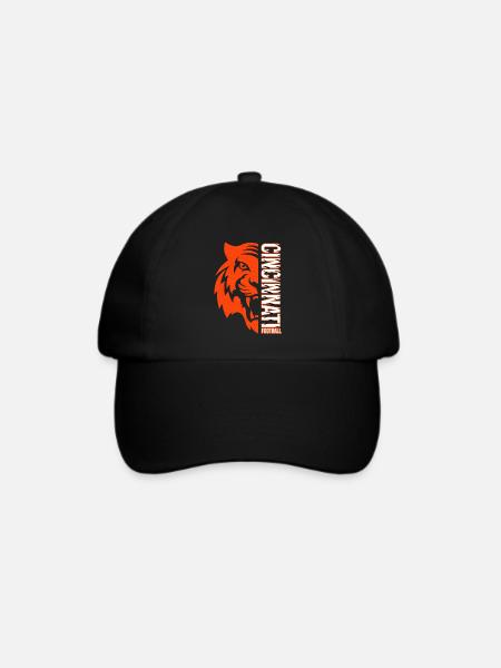 Cincinnati Football – Tiger Power Design - Baseballkappe - Schwarz/Schwarz