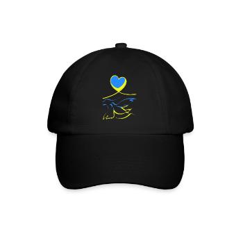 Ukraine - Baseballkappe - Schwarz/Schwarz - Vorne