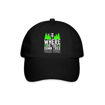Disc Golf Disc Golfer - Baseballkappe - Schwarz/Schwarz - Vorne