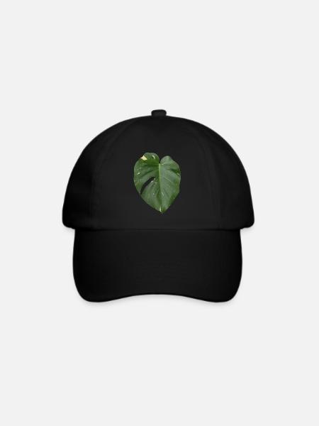 Monsterablatt - Baseballkappe - Schwarz/Schwarz