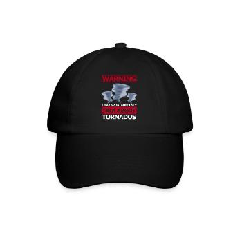 Tornado - Baseballkappe - Schwarz/Schwarz - Vorne