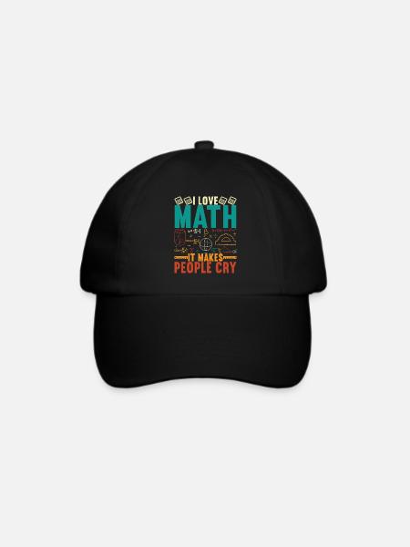 Mathe Mathelehrer - Baseballkappe - Schwarz/Schwarz