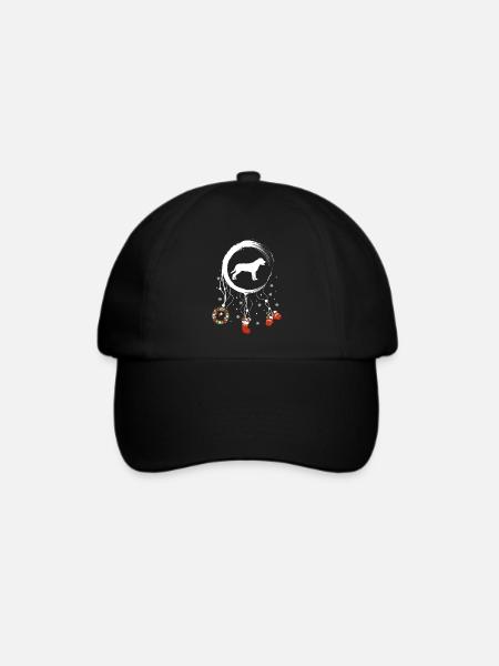 Labrador Weihnachten Weihnachtstraumfänger - Baseballkappe - Schwarz/Schwarz