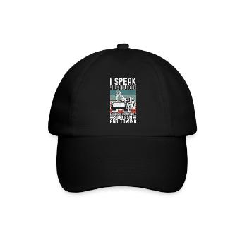 Abschleppwagen Abschleppdienst - Baseballkappe - Schwarz/Schwarz - Vorne