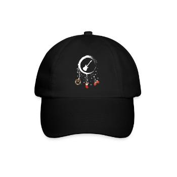 E-Bass Weihnachten Weihnachtstraumfänger - Baseballkappe - Schwarz/Schwarz - Vorne