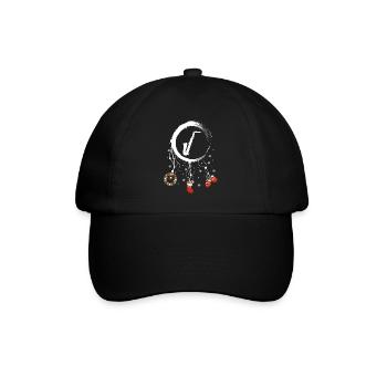Saxophon Weihnachten Weihnachtstraumfänger - Baseballkappe - Schwarz/Schwarz - Vorne