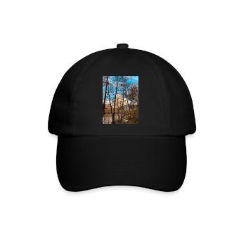 Hochhaus Coole Farbe Bäume - Baseballkappe - Schwarz/Schwarz - Vorne
