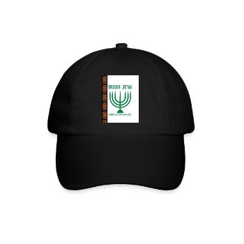 Irischer Jude - Baseballkappe - Schwarz/Schwarz - Vorne