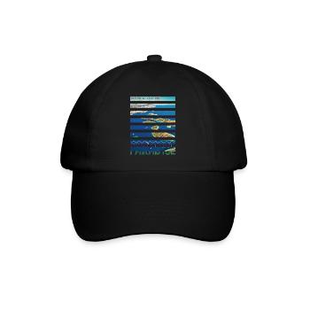 Kroatien Kroatien Hrvatska Kroatien Kroaten Paradies - Baseballkappe - Schwarz/Schwarz - Vorne