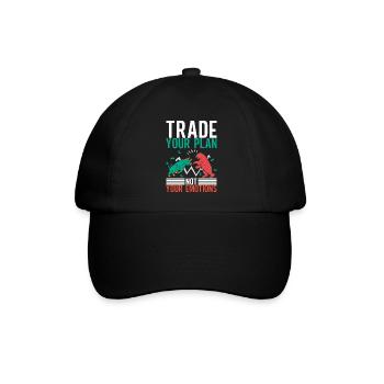 Aktien Aktionär Investor - Baseballkappe - Schwarz/Schwarz - Vorne