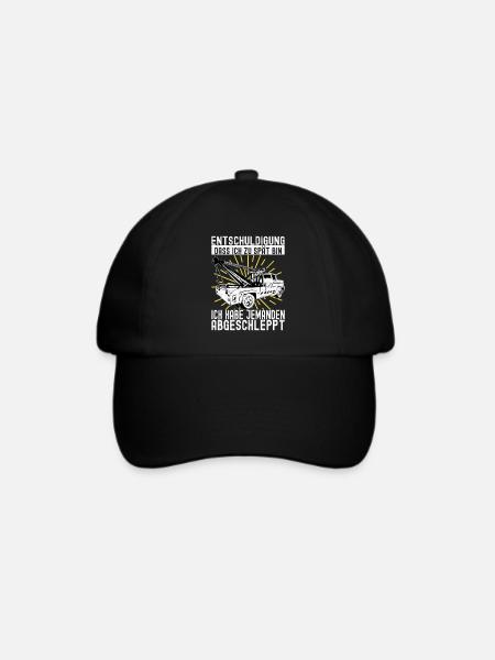 Abschleppwagen Abschleppdienst - Baseballkappe - Schwarz/Schwarz