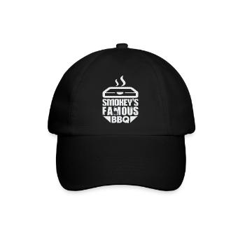 SMOKEY IST BERÜHMT BBQ - Baseballkappe - Schwarz/Schwarz - Vorne