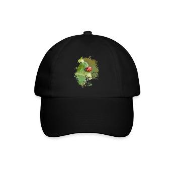 Marienkäfer - Baseballkappe - Schwarz/Schwarz - Vorne