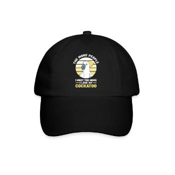 Kakadu - Baseballkappe - Schwarz/Schwarz - Vorne