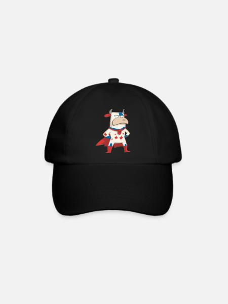 Die Superkuh - Baseballkappe - Schwarz/Schwarz