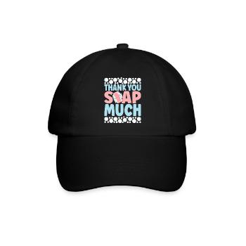 Seifenmacher Seife Machen - Baseballkappe - Schwarz/Schwarz - Vorne