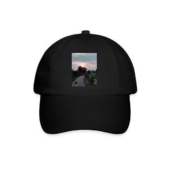Sonnenaufgang - Baseballkappe - Schwarz/Schwarz - Vorne