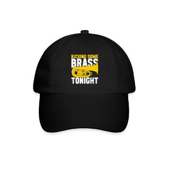 Tuba Tubist - Baseballkappe - Schwarz/Schwarz - Vorne