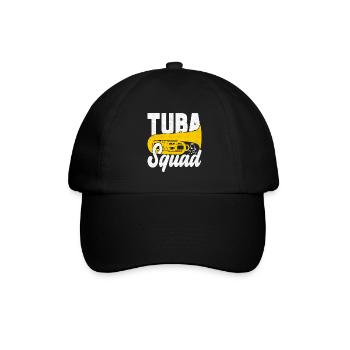 Tuba Tubist - Baseballkappe - Schwarz/Schwarz - Vorne