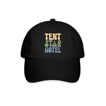 Glamping Glamper - Baseballkappe - Schwarz/Schwarz - Vorne