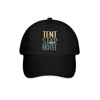 Glamping Glamper - Baseballkappe - Schwarz/Schwarz - Vorne