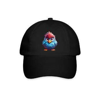Fluffy Feathered Darling - Baseballkappe - Schwarz/Schwarz - Vorne