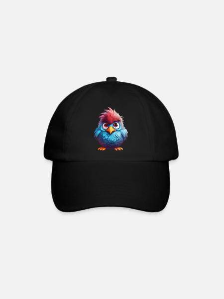 Fluffy Feathered Darling - Baseballkappe - Schwarz/Schwarz