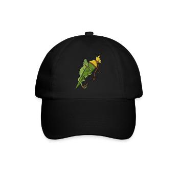 Chamäleon Schultüte - Baseballkappe - Schwarz/Schwarz - Vorne