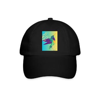 KOLIBRI - Baseballkappe - Schwarz/Schwarz - Vorne