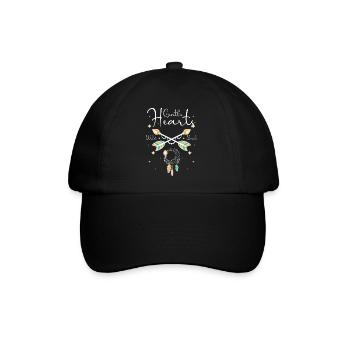 Träume Träumer Tattoo Träumen - Baseballkappe - Schwarz/Schwarz - Vorne