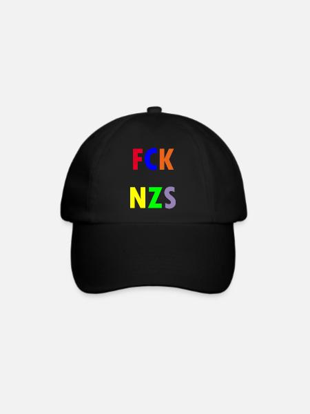FCK NZS - Baseballkappe - Schwarz/Schwarz