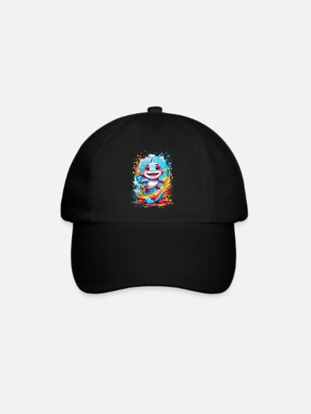 Hai - Baseballkappe - Schwarz/Schwarz