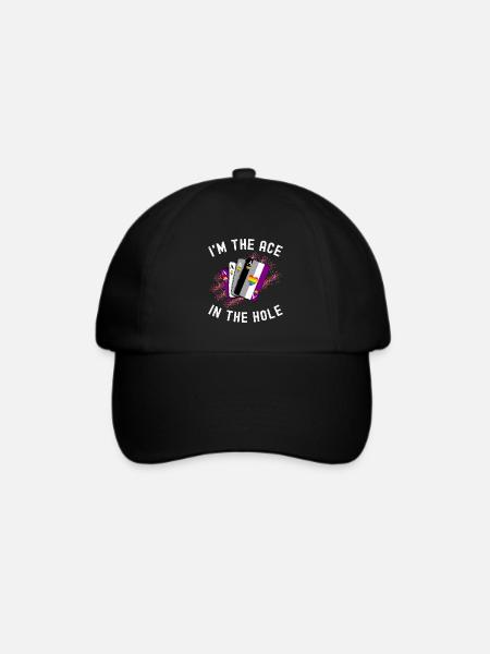 Asexuell Ace - Baseballkappe - Schwarz/Schwarz