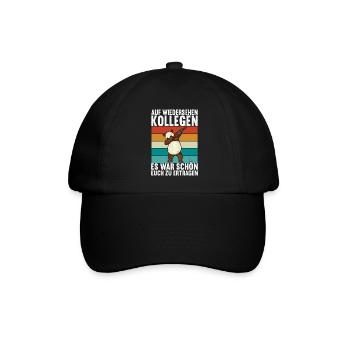 Abschiedsgeschenk Kollege Jobwechsel - Baseballkappe - Schwarz/Schwarz - Vorne