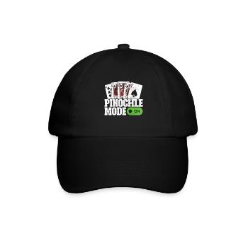 Binokel Pinochle - Baseballkappe - Schwarz/Schwarz - Vorne