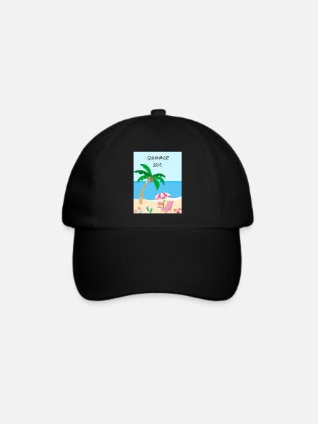 Summer Love - Baseballkappe - Schwarz/Schwarz
