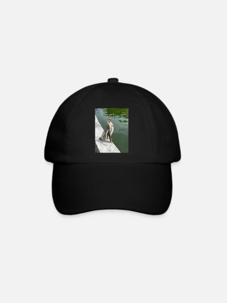 Pinguin - Baseballkappe - Schwarz/Schwarz