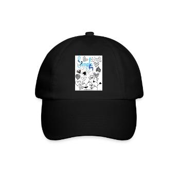 Einfache Geschichte. - Baseballkappe - Schwarz/Schwarz - Vorne