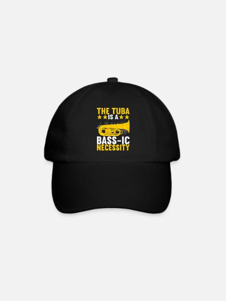 Tuba Tubist - Baseballkappe - Schwarz/Schwarz