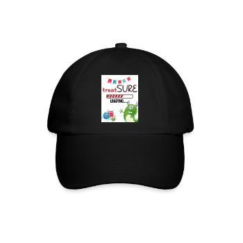 Behandlung. Fest. - Baseballkappe - Schwarz/Schwarz - Vorne
