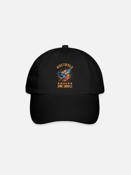 Buntfalke Farbkleckse Farbspritzer - Baseballkappe - Schwarz/Schwarz