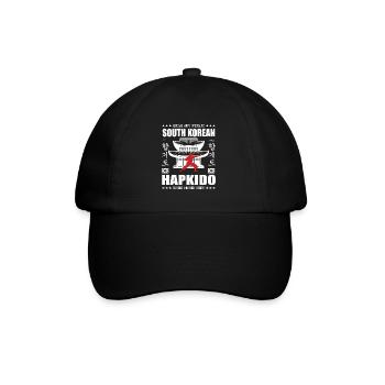 coole Hapkido Kampfsport Design mit Kanji - Baseballkappe - Schwarz/Schwarz - Vorne