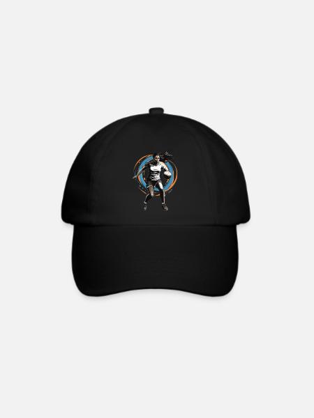 Handballerin Streetwear Ikonischer Style - Baseballkappe - Schwarz/Schwarz