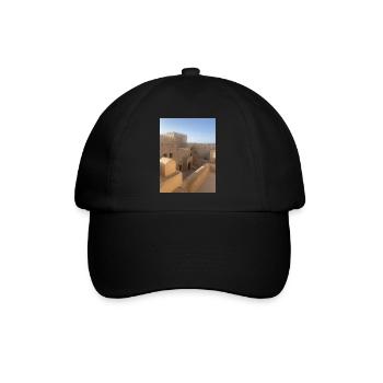 Festung Nizwa - Baseballkappe - Schwarz/Schwarz - Vorne