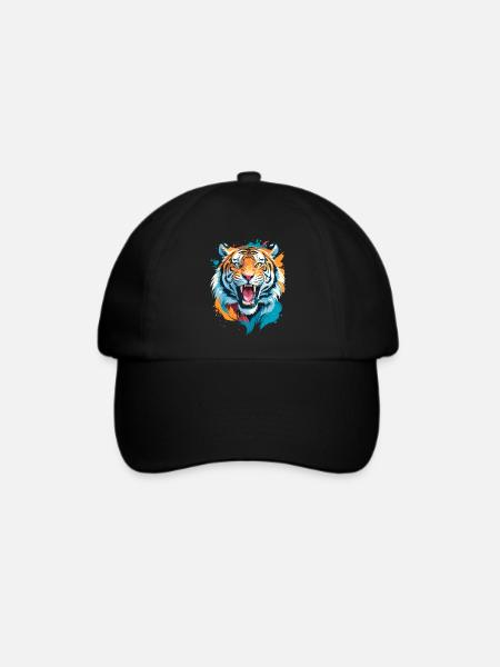 Nepal Tiger - Baseballkappe - Schwarz/Schwarz