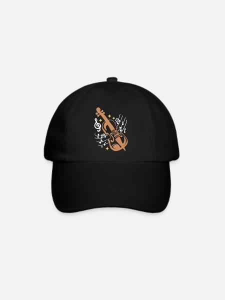 Geige Geiger - Baseballkappe - Schwarz/Schwarz